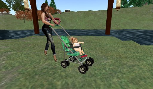 Stroller Pushable (green) V1 (BOXED)
