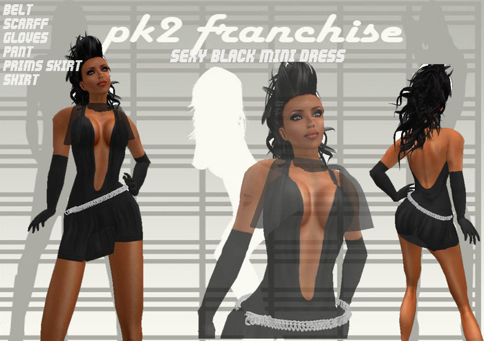 mini dress BLACK 