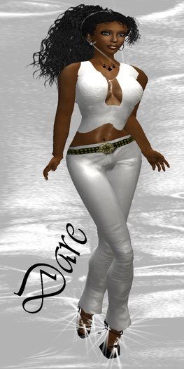FULL PERM SEXY WHITE PANTS, TOP, SHOES & ACCESSORIES - 10L