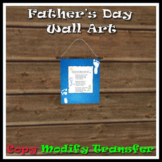 *TLD* Father's Day Wall Art-Blue
