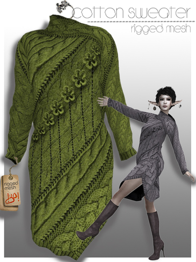 !gO! Cotton sweater pistachio