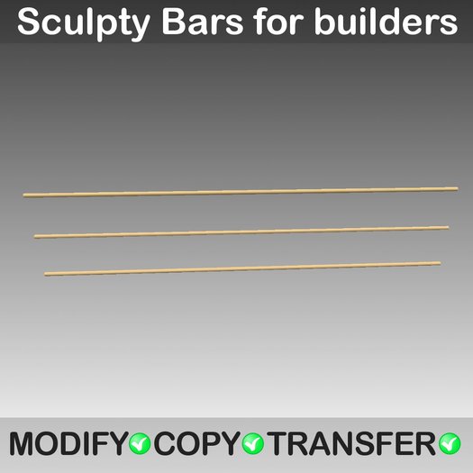 Sculpty Bars for builders