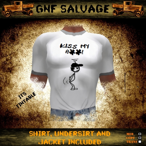 Kiss My Butt Shirt - Undershirt & Jacket