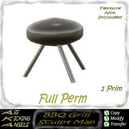 AKA BBQ Grill Sculpt Maps Ad Full Perm