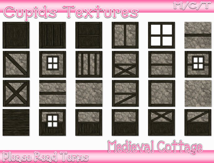 *CUPIDS* 24 MEDIEVAL COTTAGE TEXTURES