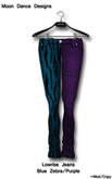 .:MDD:. Lowrise Jeans - Blue Zebra/Purple
