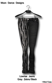 .:MDD:. Lowrise Jeans - Gray Zebra/Black