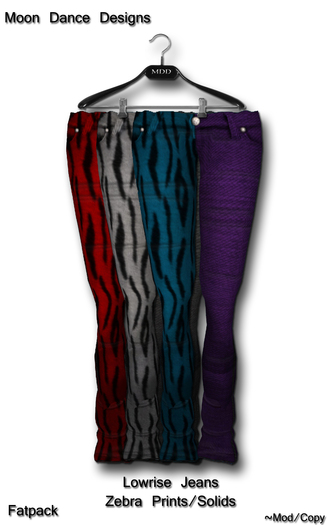 .:MDD:. Lowrise Jeans - Zebra Prints/Solids Fat Pack