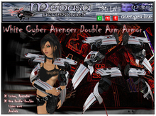 ~ Medusa Accessories ~ White Cyber Avenger Dual Armor (Boxed)