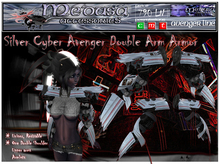 ~ Medusa Accessories ~ Silver Cyber Avenger Dual Armor (Boxed)