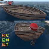 Boat with outboard motor