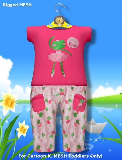 >Cartoon K. Toddlers< Mesh Set 01 - Model: Ballerina