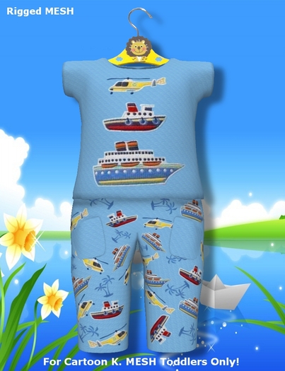 >Cartoon K. Toddlers< Mesh Set 01 - Model: Sea