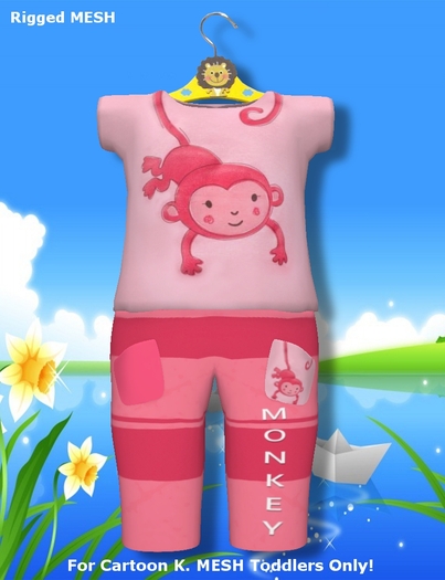 >Cartoon K. Toddlers< Mesh Set 01 - Model: Monkey