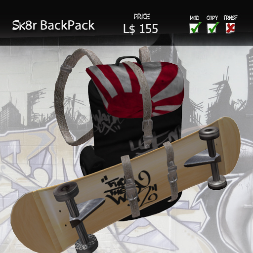 =Void= Skater BackPack (Rising Sun)