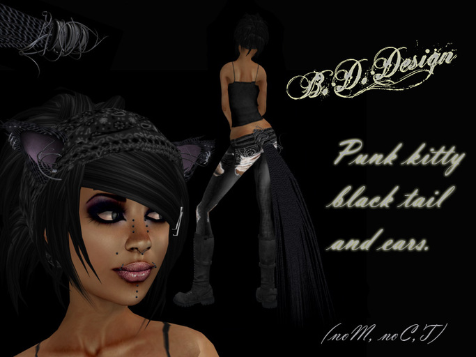 .::B.D.Design::.punk kitty black 