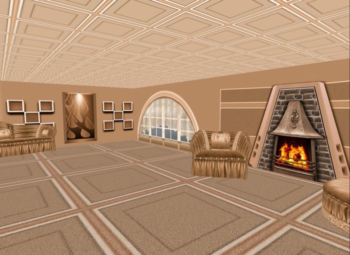 Modern Brown Room - Full Perm Wall Texture Set