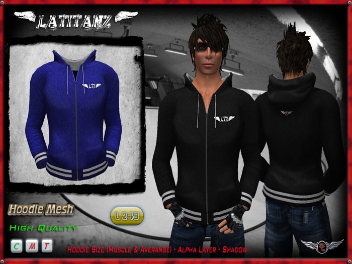 <<< LATITANZ >>> Hoodie Man - Osiris Blue 