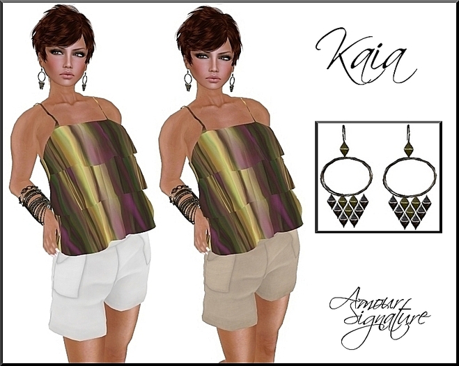 Amour Signature - Kaia - MESH - Outfit - Sun/Violet