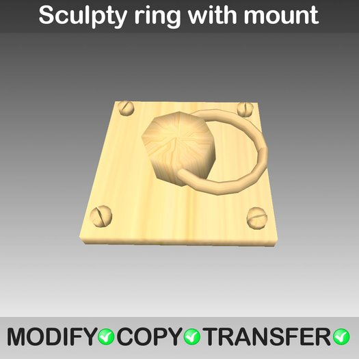 Sculpty Ring with mount for builders