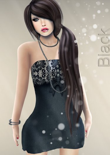 MESH BLACK DRESS *YAKO*
