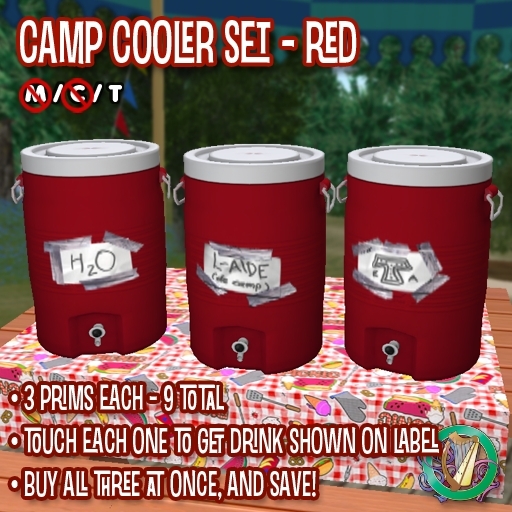 R(S)W Camp Water Cooler Set - Red
