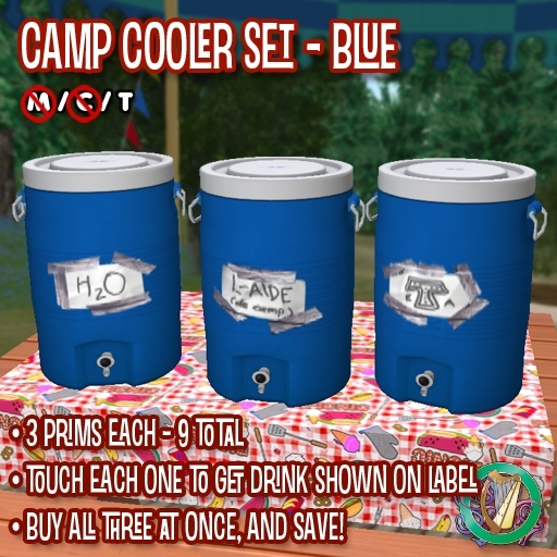 R(S)W Camp Water Cooler Set - Blue