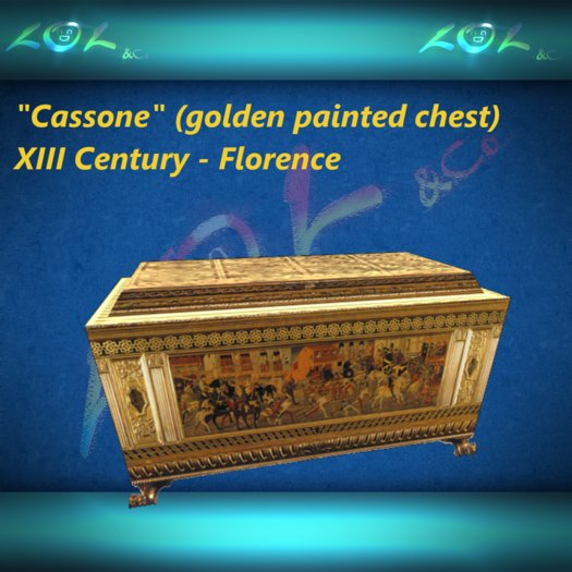 Golden chest "Cassone"