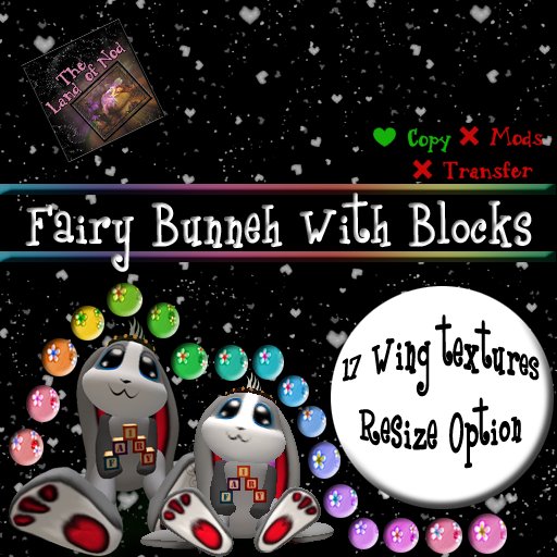 ~*LON*~ Fairy Bunneh With Blocks (Boxed)