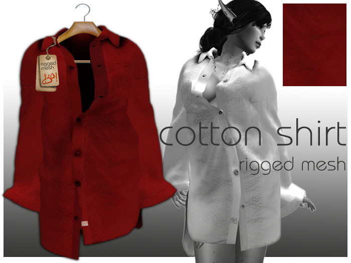 !gO! cotton.shirt.red.fem.