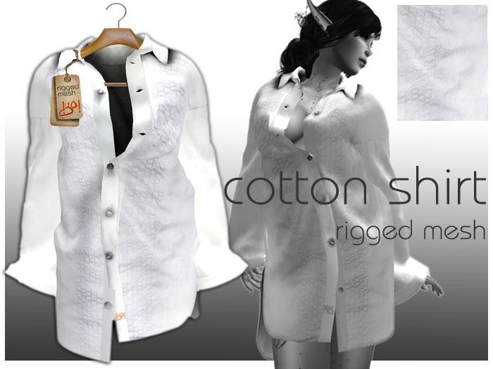 !gO! cotton.shirt.white.fem.