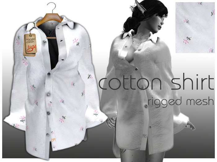 !gO! cotton.shirt.flower-pink.fem.