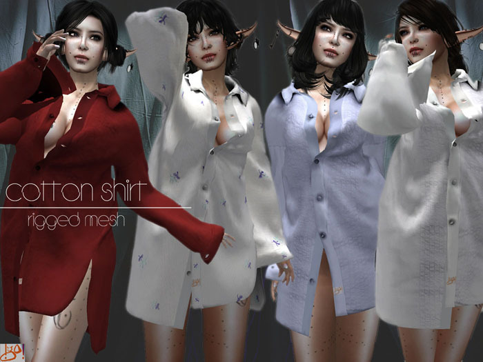 !gO! cotton.shirt.FATPACK.fem.