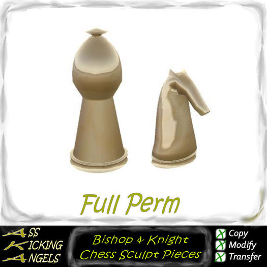 AKA Bishop and Knight Chess Sculpt Pieces Sculpt Maps Ad Full Perm