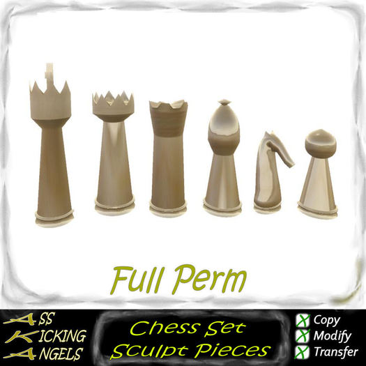 AKA Chess Piece Set Sculpt Maps Ad Full Perm