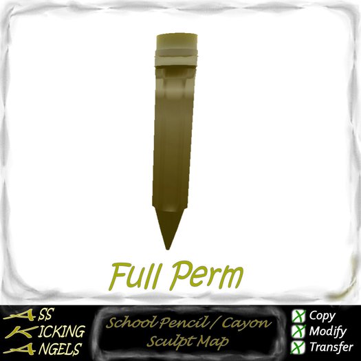 AKA Pencil Sculpt Map Ad Full Perm