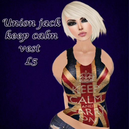 union jack vest keep calm