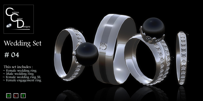 CCD - Wedding Rings Set #4 - Diamond Ring Engagement Rings Bridal