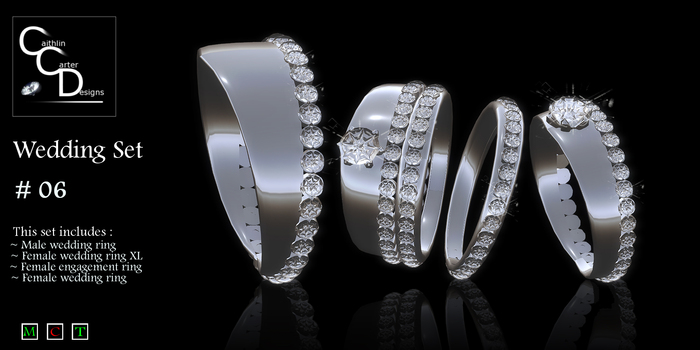 CCD - Wedding Rings Set # 06 - Diamond Ring Engagement Rings Bridal