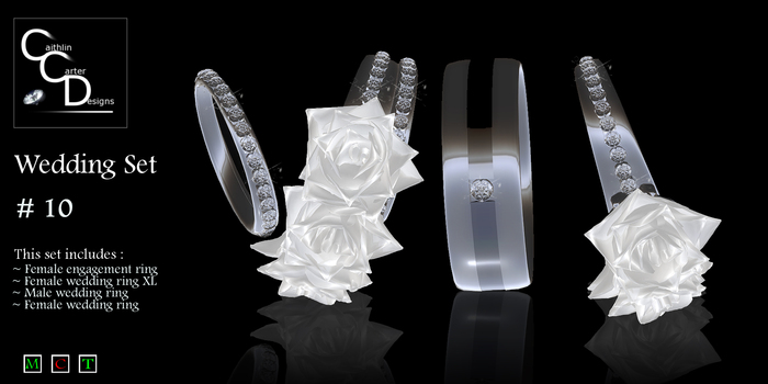 CCD - Wedding Rings Set #10 - Diamond Rings Engagement Rings Bridal