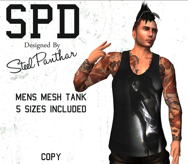 SPD Mens Mesh Tank - Chick Tunes (Boxed)