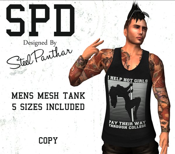 SPD Mens Mesh Tank - College Girls (Boxed)