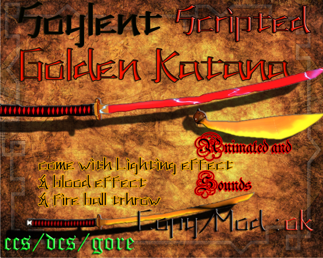 Lighting Golden KATANA FULL PACK