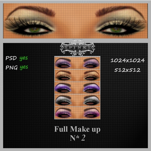 EyE Make up ''N''2 Full perm PSD//PNG 