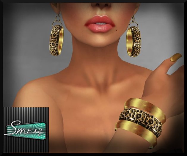 Smexy Bracelets & Earrings gold