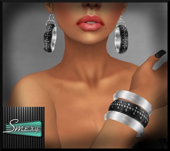 Smexy Bracelets & Earrings black