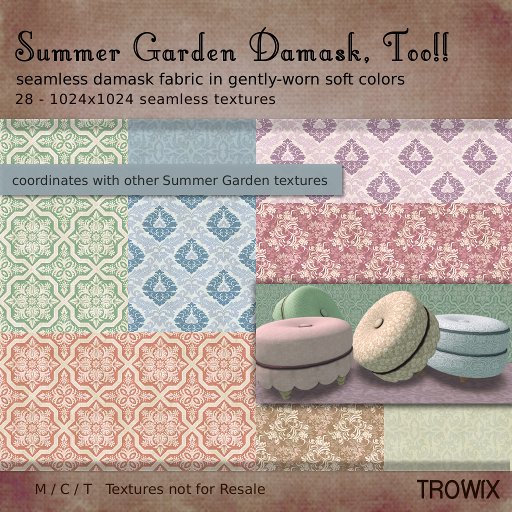 Trowix - Summer Garden Damask TOO Textures