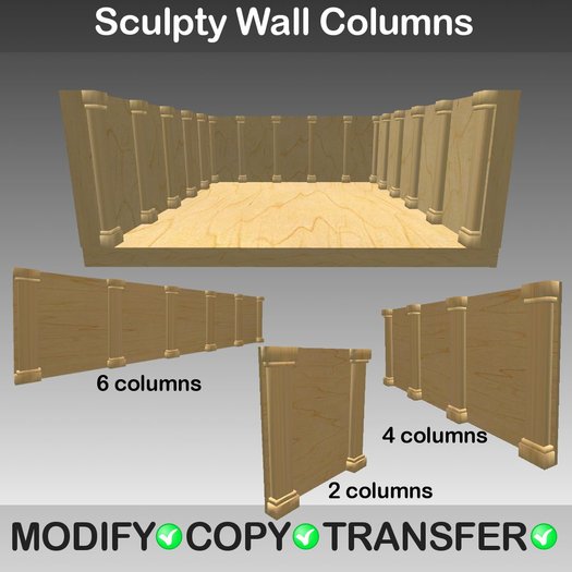 Sculpty Wall Columns for builders