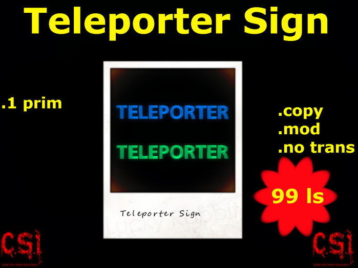 Teleporter Sign (box)