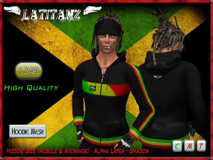 <<< LATITANZ >>> Hoodie Man - Jamaica